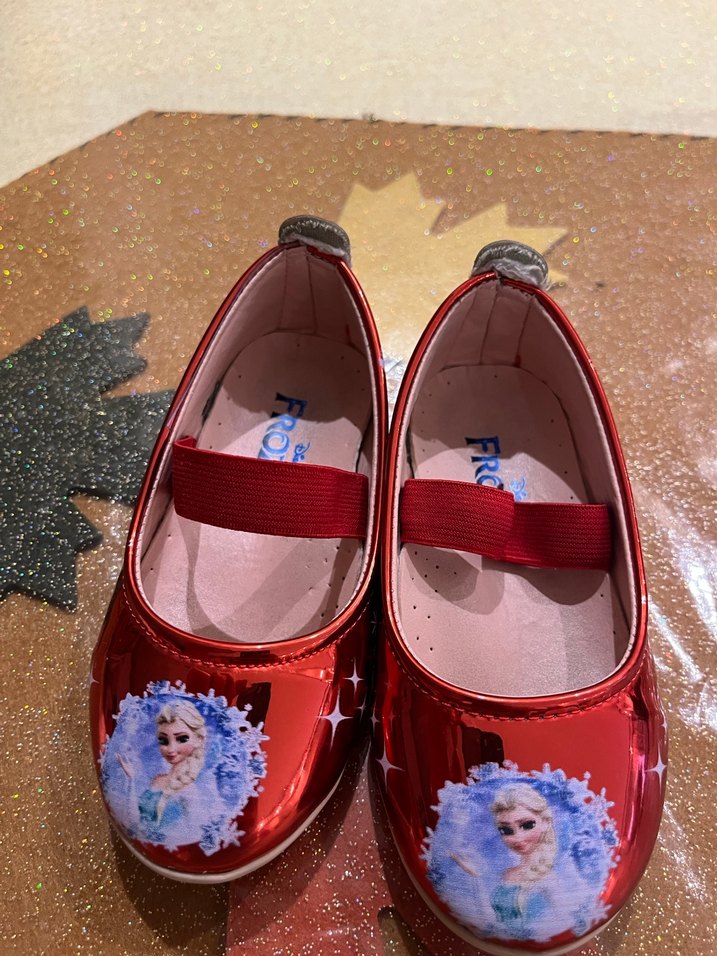 Kız Çocuk Kırmızı Parlak Elsalı Babet Ayakkabı - Görsel 5