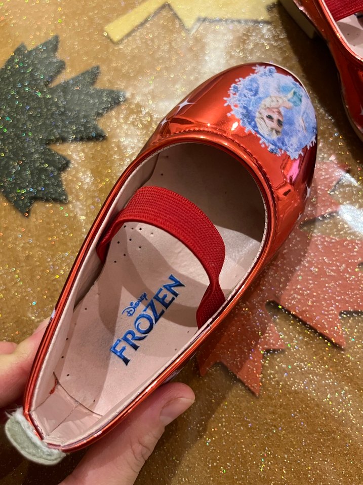 Kız Çocuk Kırmızı Parlak Elsalı Babet Ayakkabı - Görsel 2