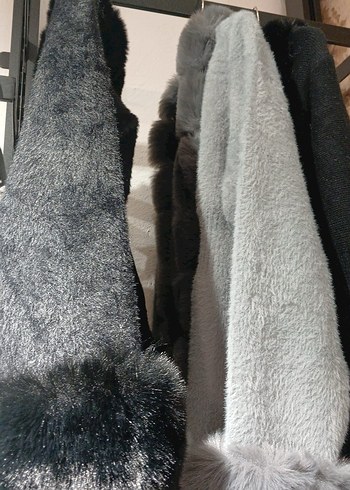 Kısa Angora Peluş Tüylü Bohem Hırka - Görsel 2