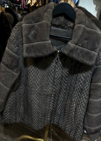 Lasorel Şal Yaka Kürk Vizon ve Acı kahve - Görsel 3