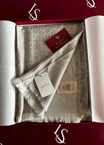 A kalite Gucci G Desenli kadın şal - Görsel 8