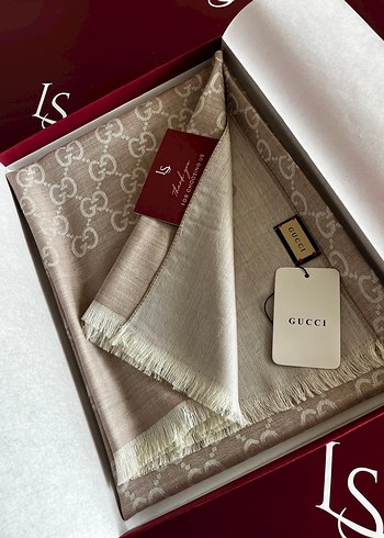 A kalite Gucci G Desenli kadın şal - Görsel 4