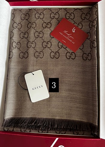 A kalite Gucci G Desenli kadın şal - Görsel 5