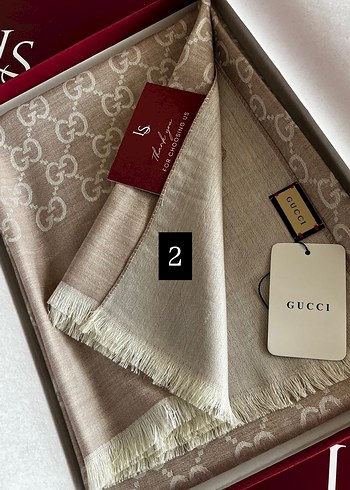 A kalite Gucci G Desenli kadın şal - Görsel 3