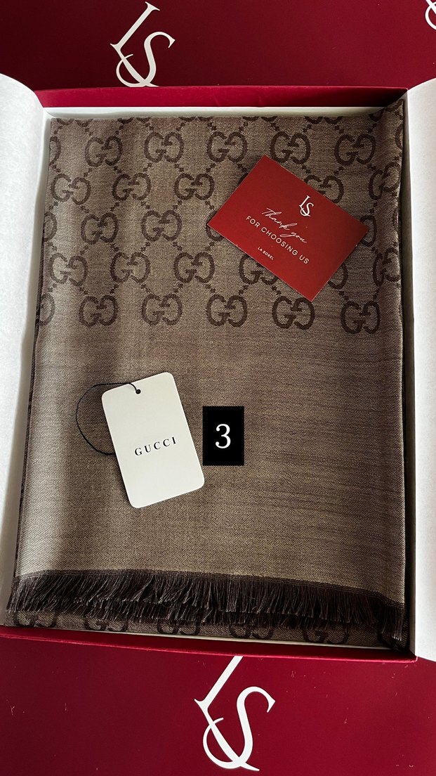 A kalite Gucci G Desenli kadın şal - Görsel 5