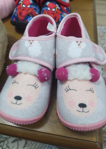 Kız Çocuk Pembe Kürklü Sıcak Ev Terliği 28 no - Görsel 2