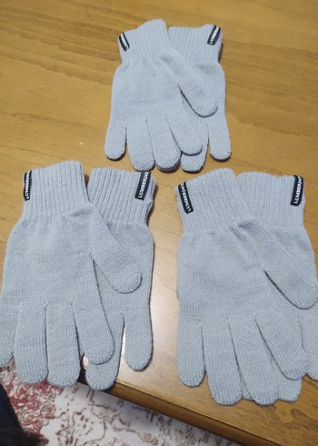 Lumberjack Gri Örgü Kadın Eldiveni. - Görsel 2