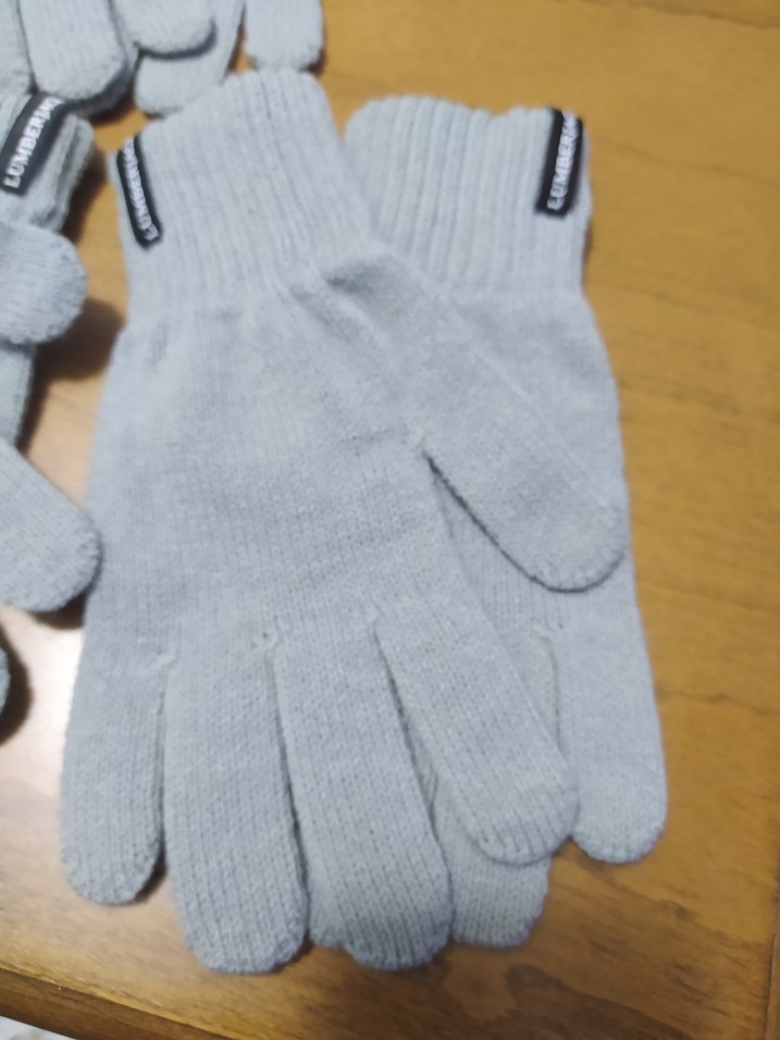 Lumberjack Gri Örgü Kadın Eldiveni. - Görsel 3
