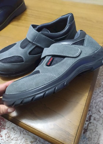 Gri Erkek Outdoor Ayakkabı Cırt Cırtlı - Görsel 3