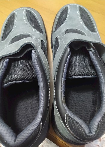 Gri Erkek Outdoor Ayakkabı Cırt Cırtlı - Görsel 5