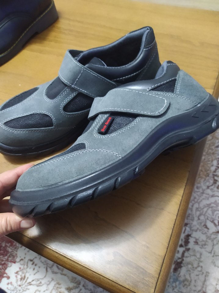 Gri Erkek Outdoor Ayakkabı Cırt Cırtlı - Görsel 3