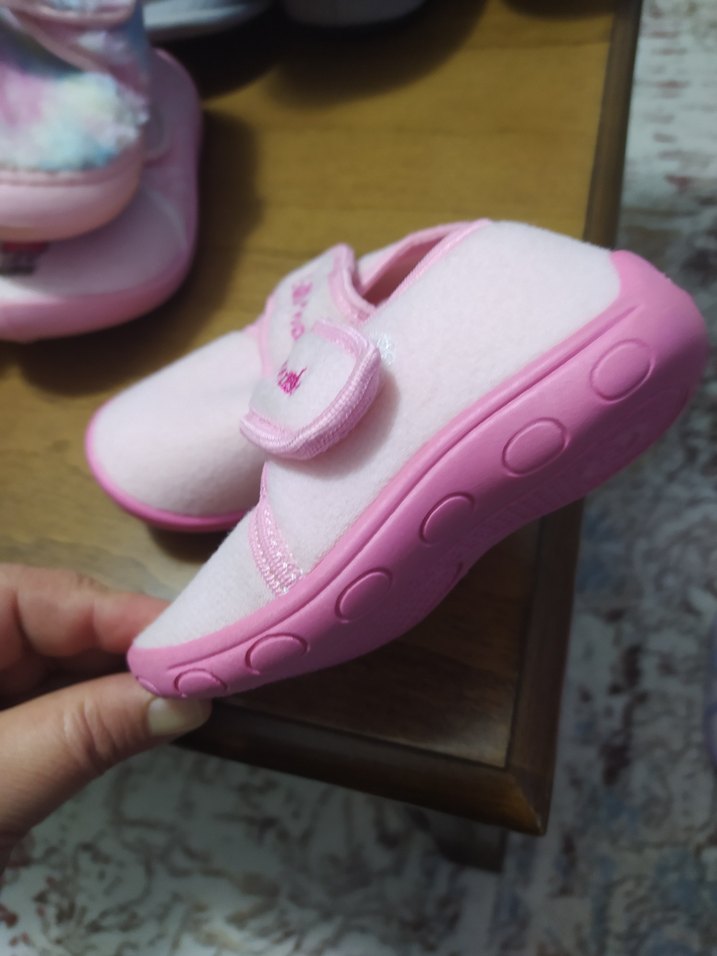 Kız Çocuk Pembe Sıcak Ev Terliği - Görsel 3