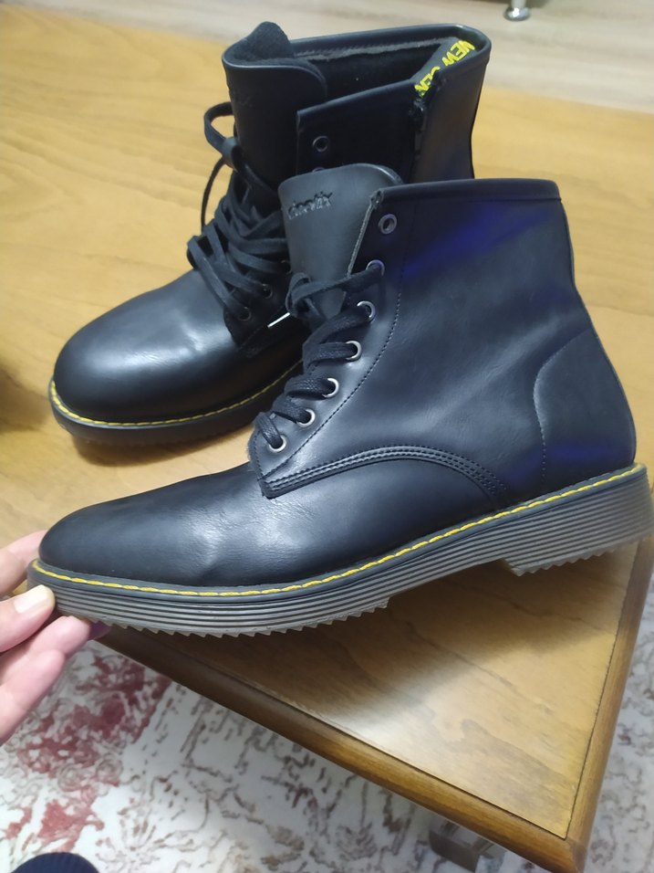 Kinetix Siyah Rugan Topuklu erkek Bot - Görsel 3