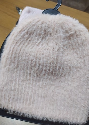 Lumberjack Krem Renk Peluş Detaylı Kadın Bere - Görsel 3