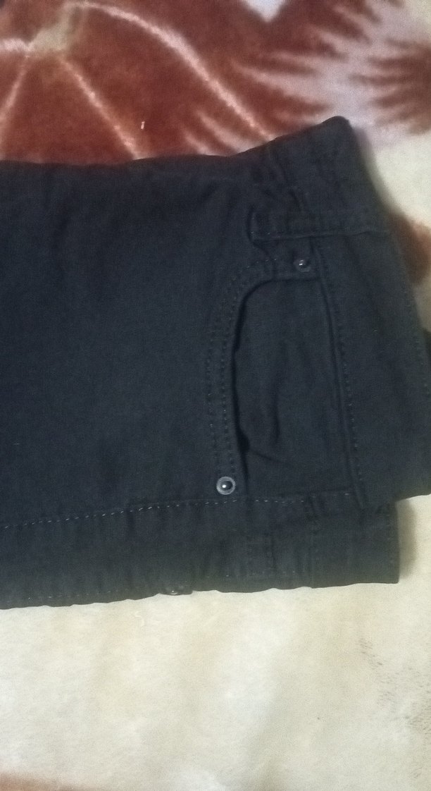 Erkek Siyah Düğmeli Regular Fit Pantolon - Görsel 3