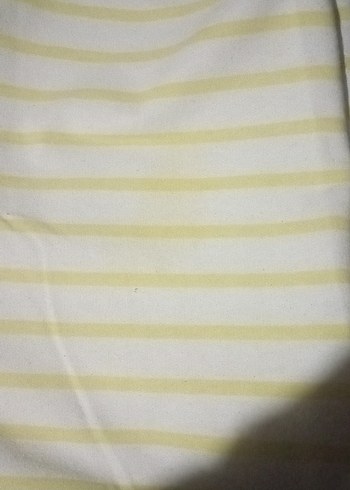 Düğmeli Beyaz Çizgili Kadın Kazak - Görsel 3