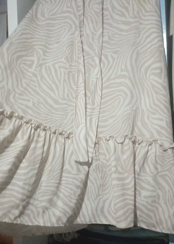 Bohem Zebra Desenli Uzun Kadın Etek - Görsel 3