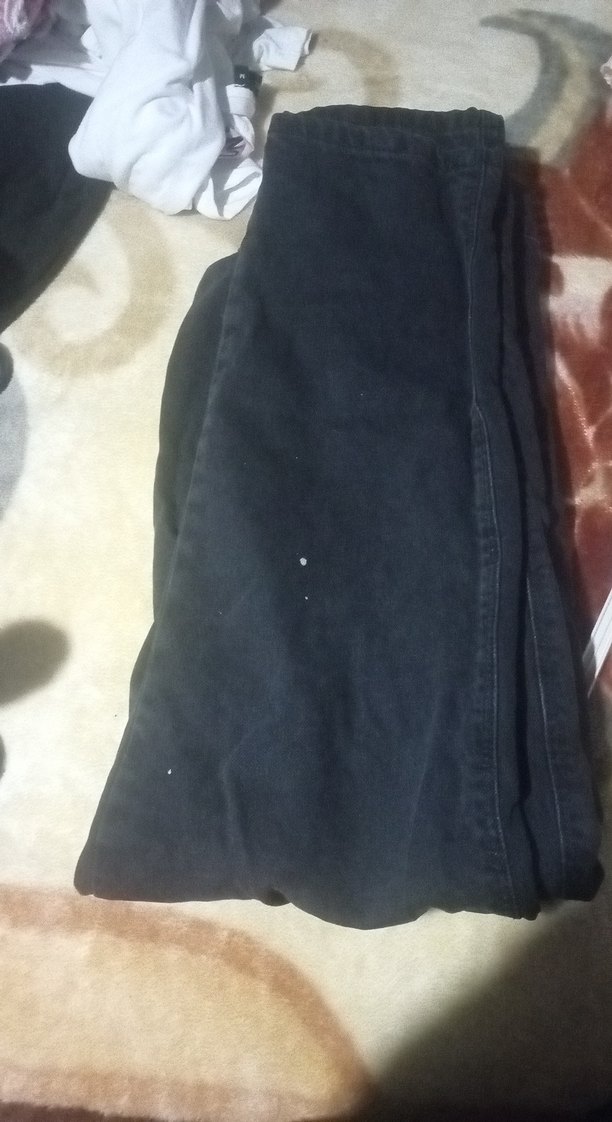 Siyah Rahat Kesim Midi Boy Kadın Kot Pantolon - Görsel 2