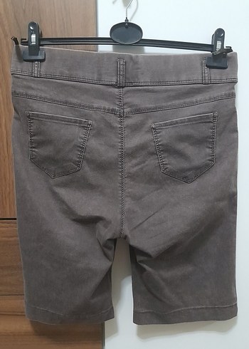 Diğer Kadın Kahverengi Denim Bermuda Şort