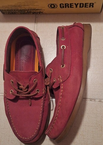 42 Beden bordo Renk Bordo Deri Erkek Casual Ayakkabı