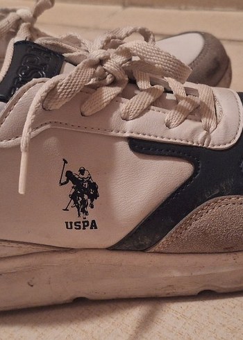 USPA Beyaz Kadın Spor Ayakkabı