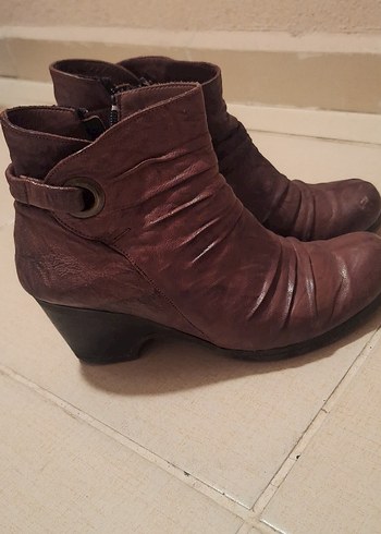 Diğer Gerçek Deri Dolgu Topuklu Kadın Bot