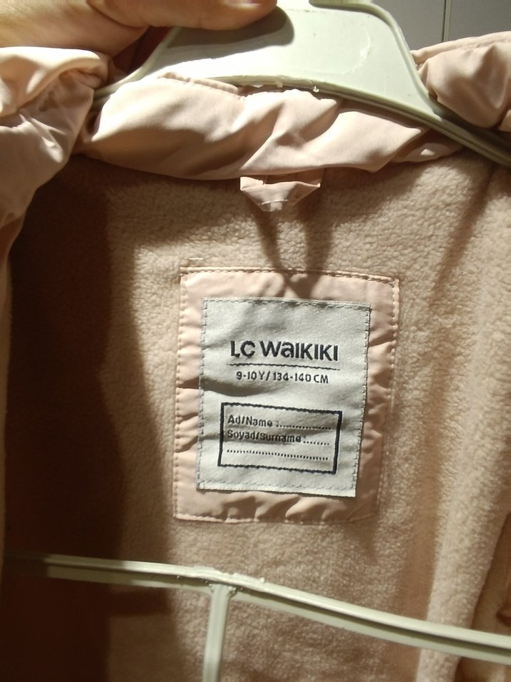 LCW Kids Kapüşonlu Pembe Kız Mont - Görsel 5