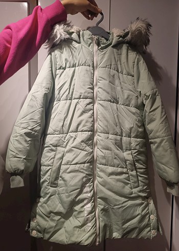 LCW Kids Kapüşonlu Kız Çocuk Mont - Görsel 7