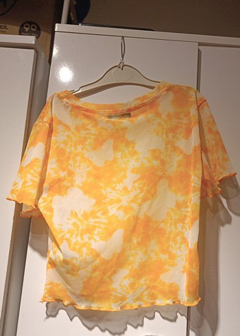 Sarı ve turuncu crop - Görsel 2