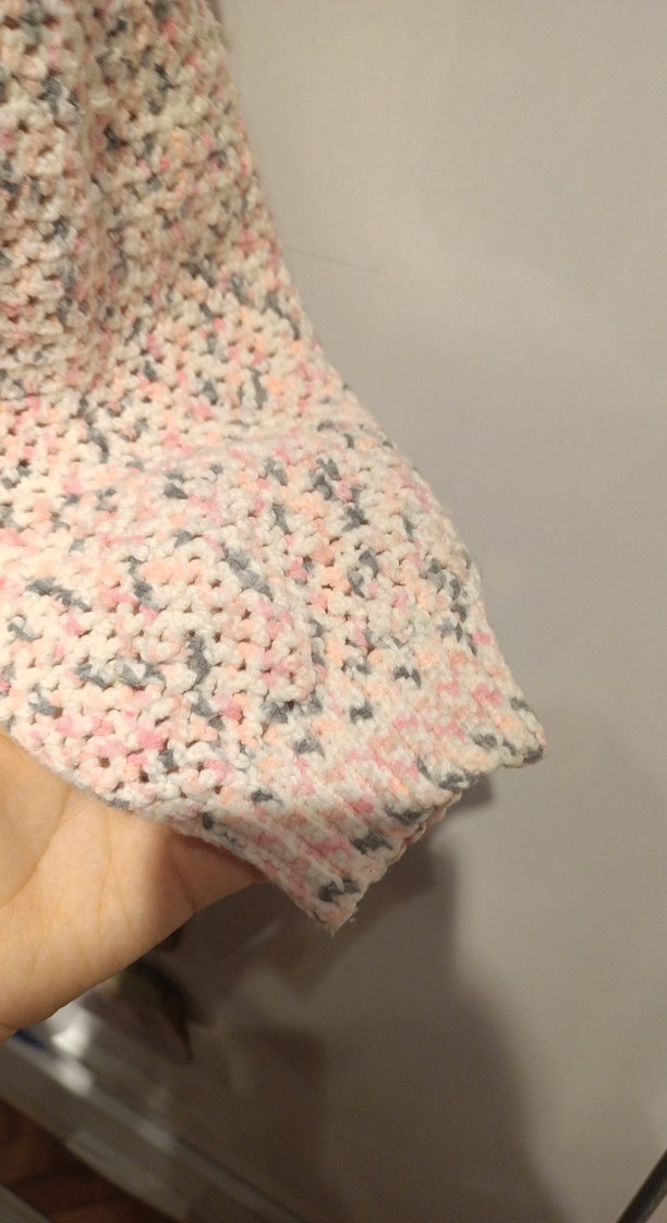 kız çocuk Pembe Bohem Örgü Hırka 7-8 yaş - Görsel 4