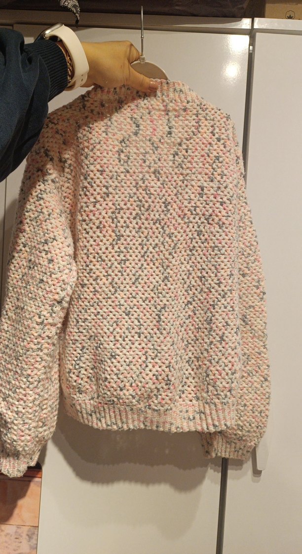 kız çocuk Pembe Bohem Örgü Hırka 7-8 yaş - Görsel 5