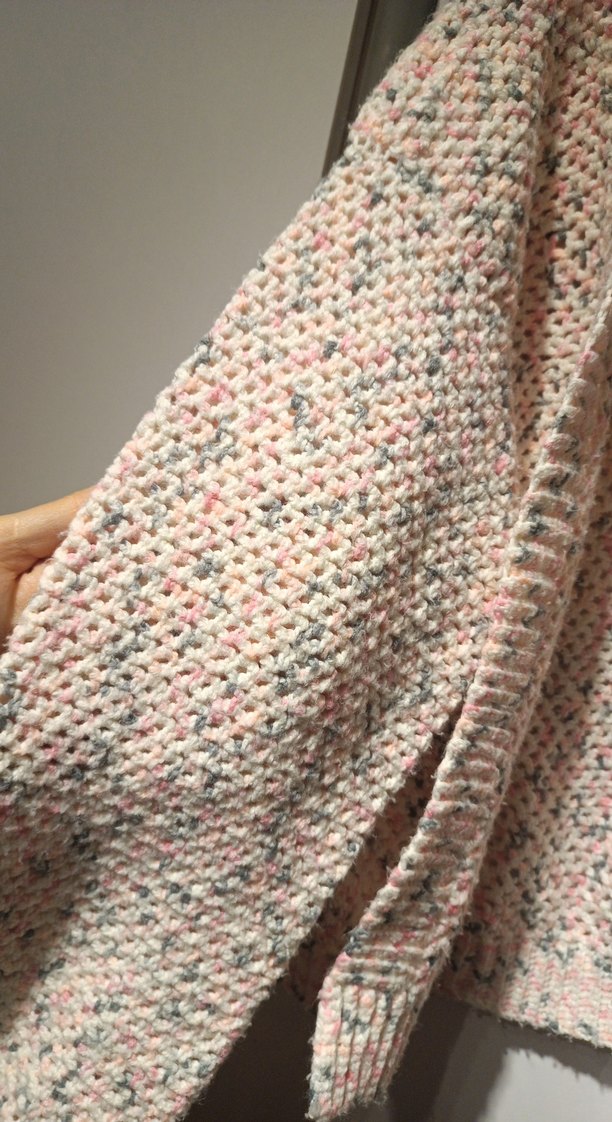 kız çocuk Pembe Bohem Örgü Hırka 7-8 yaş - Görsel 2