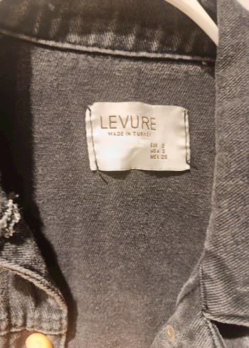 Gri Düğmeli Kadın Kot Ceket - Görsel 2