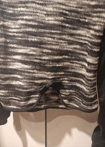 Gri Batik Desenli Uzun Kollu Triko Kazak - Görsel 3