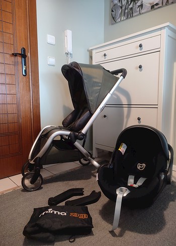 Mima Zigi Kabin Boy Bebek Arabası ve Cybex Q Cloud Puset