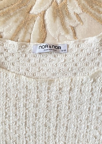 Beyaz Kadın Uzun Kollu Bluz - Görsel 3