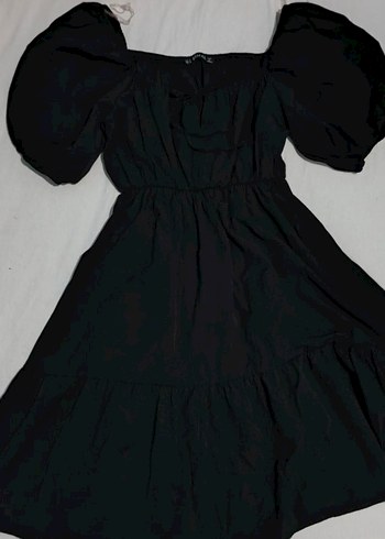 Siyah Mini Kadın Elbise - Görsel 6