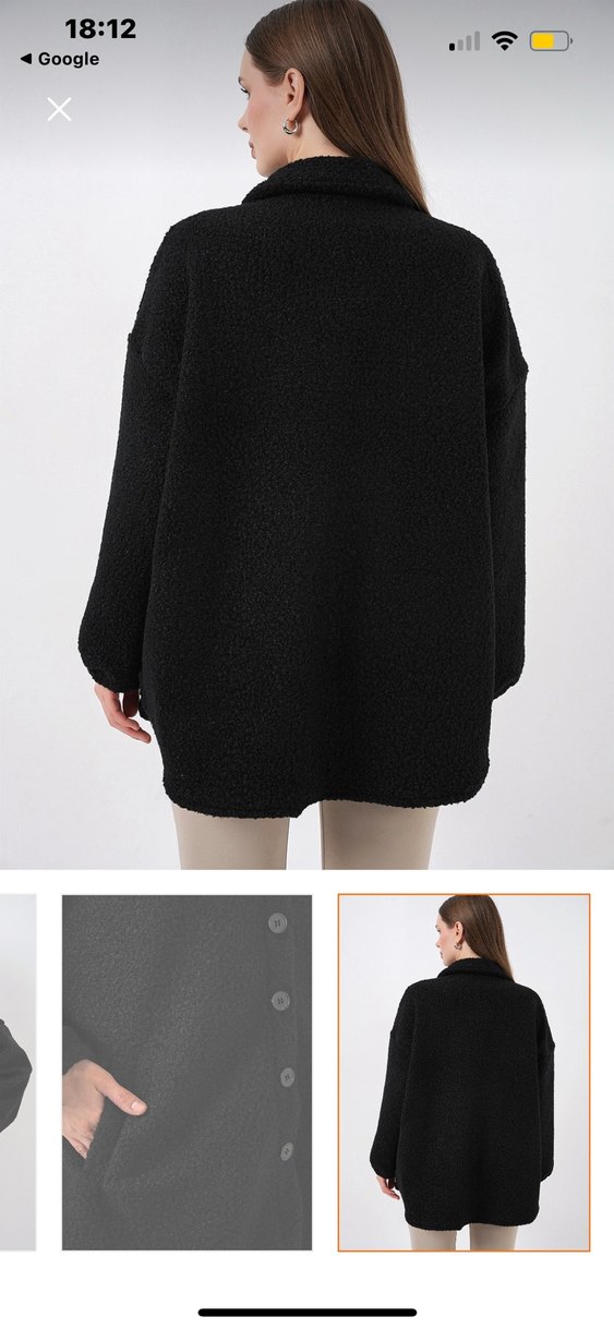 Düğmeli Siyah Midi - Görsel 3