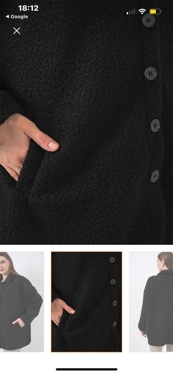 Düğmeli Siyah Midi - Görsel 2