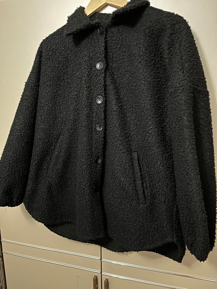 Düğmeli Siyah Midi - Görsel 5