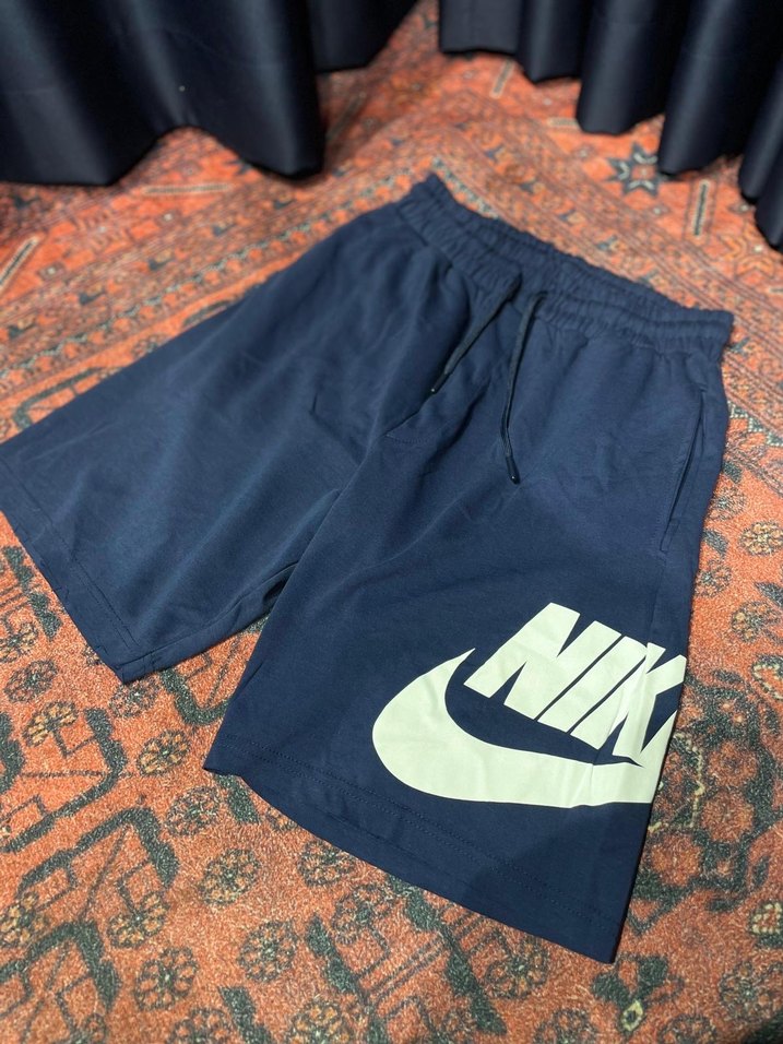 Nike Erkek Loose Fit Koyu Mavi Şort - Görsel 3