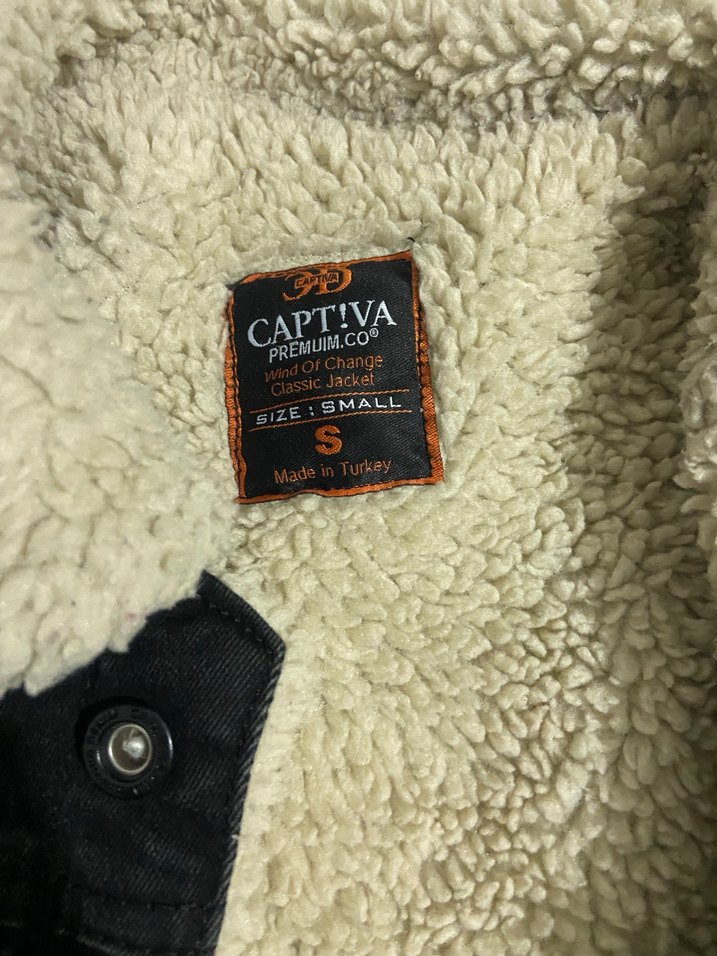 Erkek Siyah Denim Düğmeli Mont - Görsel 2