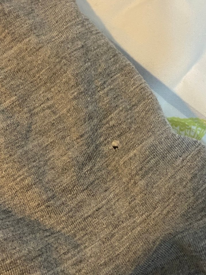 Gri Baskılı Kısa Kollu Hamile Tişörtü - Görsel 3