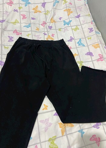 Siyah Rahat Kesim Kadın Kumaş Pantolon - Görsel 2