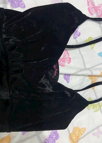 Kadın kadife mini elbise - Görsel 3