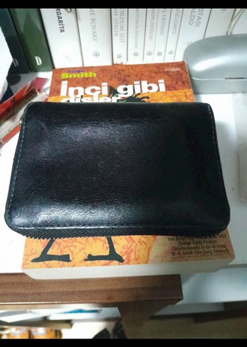 Love Moschino Siyah Deri Fermuarlı cüzdan - Görsel 3