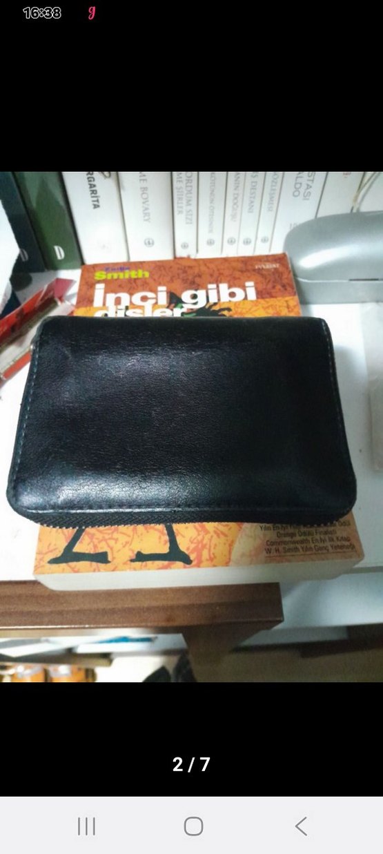 Love Moschino Siyah Deri Fermuarlı cüzdan - Görsel 3