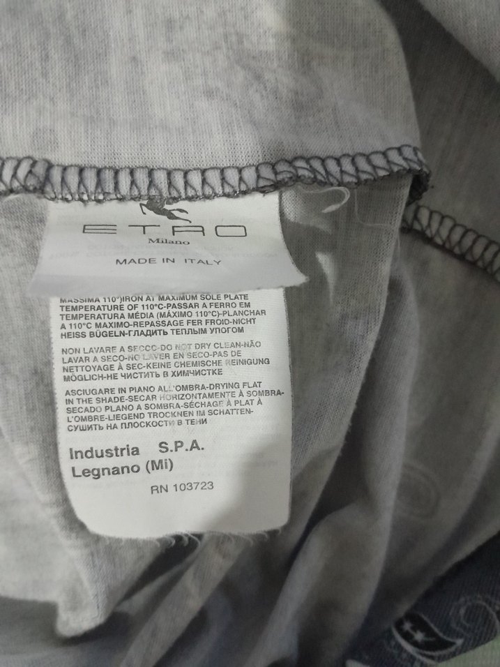 Etro orjinal, Baskılı Kısa Kollu Polo Tişört - Görsel 3