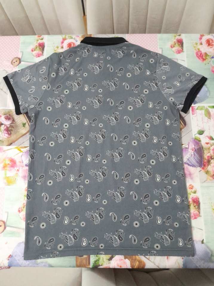 Etro orjinal, Baskılı Kısa Kollu Polo Tişört - Görsel 4