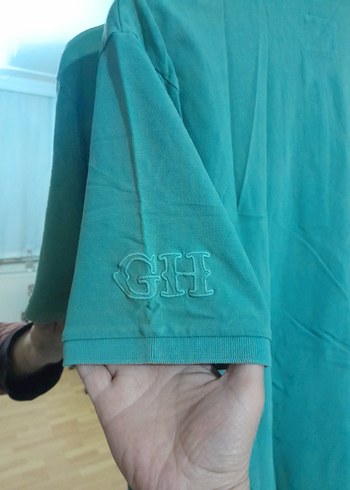 George Hogg Turkuaz Erkek Polo Yaka Kısa Kollu Tişört - Görsel 5